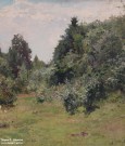 Бакшеев В.Н. (1862 – 1958). Летний пейзаж. В окрестностях Плёса. Фрагмент. 1889. Музей пейзажа. Плёс. Фоторепродукция Татьяны Шепелевой