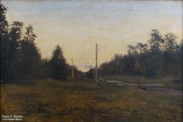 Аладжалов М.Х. (1862 – 1934). Пейзаж с паровозом. Музей пейзажа. Плёс. Фоторепродукция Татьяны Шепелевой
