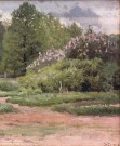 Жуковский С.Ю. (1875 – 1944). Сирень в парке. Фрагмент. 1930. Музей пейзажа. Плёс. Фоторепродукция Татьяны Шепелевой