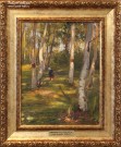 Зайденберг С.М. (1862 – 1942). В лес по грибы. 1890-е.  Музей пейзажа. Плёс. Фоторепродукция Татьяны Шепелевой
