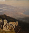Крачковский И.Е. (1854 – 1914). Ай-Петри. Фрагмент. 1887. Музей пейзажа. Плёс. Фоторепродукция Татьяны Шепелевой