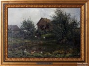 Каринская А.Н. (1871 – 1931). Летний пейзаж с прудом. 1914. Музей пейзажа. Плёс. Фоторепродукция Татьяны Шепелевой