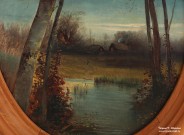 Саврасов А.К. (1830 – 1897). Речной пейзаж. Фрагмент. 1880-1890-е. Музей пейзажа. Плёс. Фоторепродукция Татьяны Шепелевой