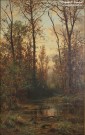 Шишкин И.И. (1832 – 1898). Лесная заводь. Осень. Музей пейзажа. Плёс. Фоторепродукция Татьяны Шепелевой