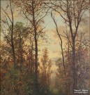 Шишкин И.И. (1832 – 1898). Лесная заводь. Осень. Фрагмент. Музей пейзажа. Плёс. Фоторепродукция Татьяны Шепелевой