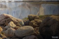 Иван Шультце. Арктический пейзаж, Шпицберген. Фрагмент. 1910. Холст, масло. Собрание Российского государственного музея Арктики и Антарктики, Санкт-Петербург, Россия. Фоторепродукция Татьяны Шепелевой