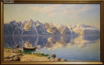 Иван Шультце. У Лофотенских островов в июне. 1911 г. Холст, масло. Фоторепродукция Татьяны Шепелевой