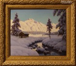 Иван Шультце. После снегопада. Ок. 1927-1930 г. Холст, масло. Фоторепродукция Татьяны Шепелевой