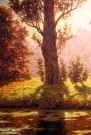 Иван Шультце. Солнечный полдень. Фрагмент. Ок. 1927-1930 г. Холст, масло. Фоторепродукция Татьяны Шепелевой