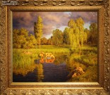 Иван Шультце. Надвигающаяся гроза. Ок. 1925-1927 г. Холст, масло. Фоторепродукция Татьяны Шепелевой