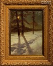 Иван Шультце. Лунный пейзаж. Ок. 1927-1930 г. Дерево, масло. Фоторепродукция Татьяны Шепелевой