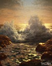 Иван Шультце. Море. Фрагмент. Ок. 1927-1930 г. Холст, масло. Фоторепродукция Татьяны Шепелевой