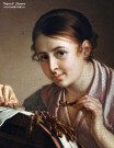 Тропинин В.А. Кружевница. Девушка, плетущая кружева. Фрагмент. 1830-е годы. МТ. Фоторепродукция Татьяны Шепелевой