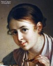 Тропинин В.А. Кружевница. Девушка, плетущая кружева. Фрагмент. 1830-е годы. МТ. Фоторепродукция Татьяны Шепелевой