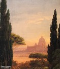 Раев В.Е. Вид Рима. Фрагмент. 1854  Холст, масло. НГХМ. Фоторепродукция Татьяны Шепелевой