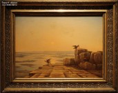Чернецов Г.Г.. Разлив Нила с вершины пирамиды Хеопса. 1842  Холст, масло. МТ. Фоторепродукция Татьяны Шепелевой