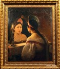 Брюллов К.П.. Гадающая Светлана. 1836  Холст, масло. НГХМ. Фоторепродукция Татьяны Шепелевой