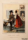 Жуковский Р.К. Русские народные сцены. Лист № 15. Разносчик кошечной говядины. 1842 – 1843. Бумага, автолитография, акварель, лак. МТ. Фоторепродукция Татьяны Шепелевой