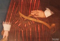 Неизвестный художник XVIII в. (?). Портрет кавалера с перчаткой. Фрагмент. XVIII в. (?). Английская школа. Фоторепродукция Татьяны Шепелевой