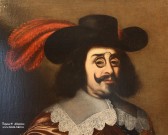 Мастер круга Винченцо Кардуччо (1567-1638). Портрет кавалера с маршальским жезлом. Фрагмент. 1-я половина XVII в.. Испанская школа. Фоторепродукция Татьяны Шепелевой