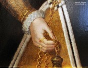 Мастер круга Питера Пурбуса (1523\4-1584). Портрет неизвестной. Фрагмент. Нидерландская школа. Фоторепродукция Татьяны Шепелевой
