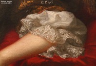 Анри Гаскар (?) (1635-1701). Портрет дамы с дочерью. Фрагмент. Вторая половина XVII в.. Французская школа. Фоторепродукция Татьяны Шепелевой