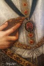 Мастер круга Джона де Критса. Портрет короля Иакова I короля Англии и VI короля Шотландии. Фрагмент. XVI в.. Английская школа. Фоторепродукция Татьяны Шепелевой
