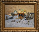 К.И. Горбатов. Пейзаж с церквями. 1920 г. Фоторепродукция Татьяны Шепелевой