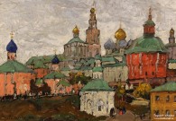 К.И. Горбатов. Сергиев Посад. Фрагмент. 1916 г. Фоторепродукция Татьяны Шепелевой