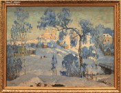 К.И. Горбатов. Зимний пейзаж с церковью. 1925 г. Фоторепродукция Татьяны Шепелевой