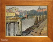 К.И. Горбатов. Набережная Фонтанки. Санкт-Петербург. 1921 г. Фоторепродукция Татьяны Шепелевой