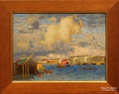К.И. Горбатов. Петербург. Нева. 1921 г.  Фоторепродукция Татьяны Шепелевой