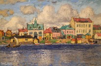 К.И. Горбатов. Новая деревня. Петербург. Фрагмент. 1919 г. Фоторепродукция Татьяны Шепелевой