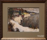К.И. Горбатов. Ранняя весна. Россия. 1920 г. Бумага, картон, акварель, белила, гуашь Фоторепродукция Татьяны Шепелевой
