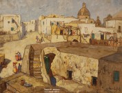 К.И. Горбатов. Анакапри. Фрагмент. 1927 г. Картон, гуашь Фоторепродукция Татьяны Шепелевой