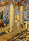 К.И. Горбатов. Итальянский дом. Фрагмент. 1926 г.  Фоторепродукция Татьяны Шепелевой