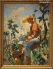 К.И. Горбатов. Итальянский садовник. 1926 г.  Фоторепродукция Татьяны Шепелевой
