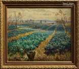 К.И. Горбатов. Капустное поле. 1942 г.  Фоторепродукция Татьяны Шепелевой