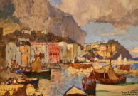 К.И. Горбатов. Марина Гранде. Капри. Зима. Фрагмент. 1927 г. Фоторепродукция Татьяны Шепелевой