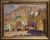 К.И. Горбатов. Капри. У гавани. 1925 г. Фоторепродукция Татьяны Шепелевой