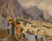 К.И. Горбатов. Зимний день на Капри. Фрагмент. 1927 г. Фоторепродукция Татьяны Шепелевой