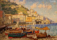 К.И. Горбатов. Амальфи. Фрагмент. 1920-е гг. Фоторепродукция Татьяны Шепелевой