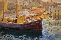 К.И. Горбатов. Марина Гранде. Капри. Фрагмент. 1926 г. Фоторепродукция Татьяны Шепелевой