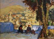 К.И. Горбатов. Под деревом. Палестина. Фрагмент. 1935 г.  Фоторепродукция Татьяны Шепелевой