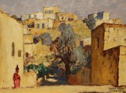 К.И. Горбатов. Улочка. Палестина. Фрагмент. 1935 г.  Фоторепродукция Татьяны Шепелевой
