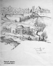 К.И. Горбатов. Иерусалим. 1934 г. Бумага, графитный карандаш Фоторепродукция Татьяны Шепелевой