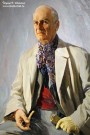 Август Альбо (1893 – К.И. Горбатов. 1963). Портрет художника К.И. Горбатова. Фрагмент. 1942 г. Фоторепродукция Татьяны Шепелевой