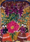 Т.А. Маврина. Натюрморт с городецкими мотивами. 1 августа 1968 года. Бумага, гуашь, акварель, белила. Фоторепродукция Татьяны Шепелевой