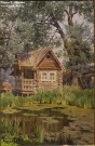 Сергей Андрияка. Старый домик в городе Мышкине. 2012. Бумага, акварель. Фоторепродукция Татьяны Шепелевой