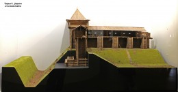 Макет фрагмента деревянного Нижегородского кремля и земляных укреплений XIII-XIV веков Макет фрагмента деревянного Нижегородского кремля и земляных укреплений XIII-XIV веков